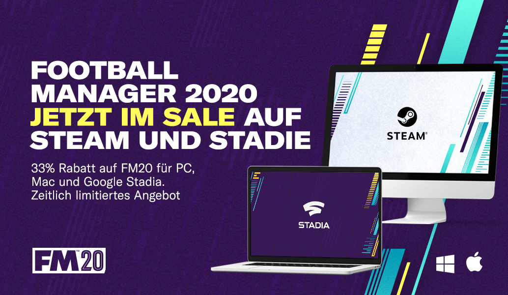 Football Manager 2020 jetzt im Angebot