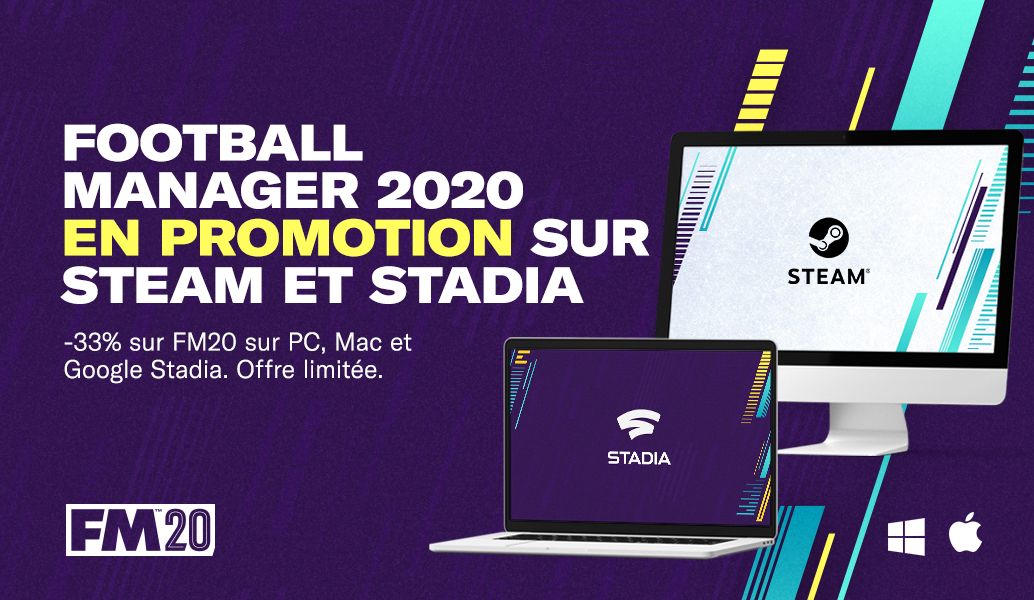 Football Manager 2020 en promotion actuellement
