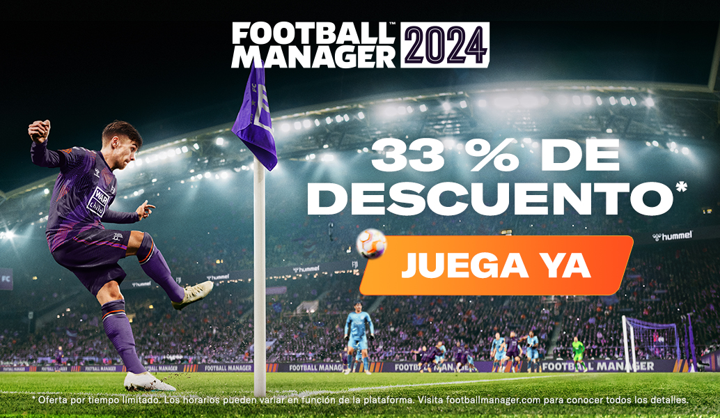 Nos marcamos un 33 % de descuento en Football Manager 2024 