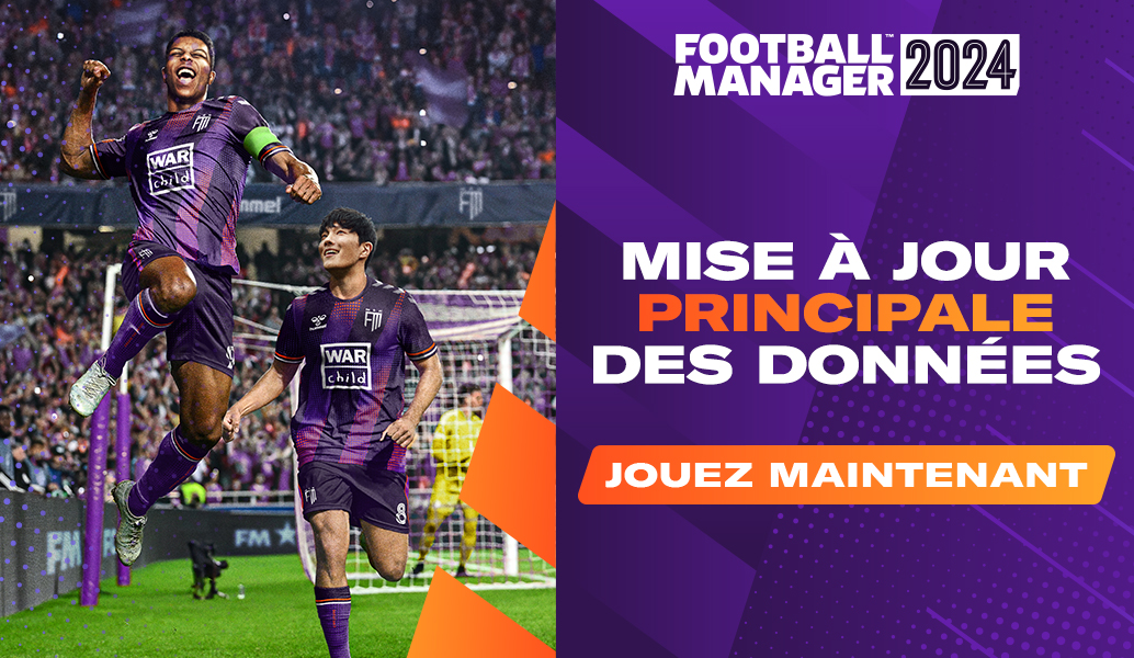 Mise à jour principale de données de Football Manager 2024 disponible maintenant