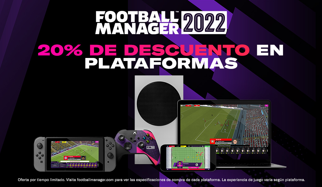 Consigue un 20 % de descuento en Football Manager 2022 en todas las plataformas