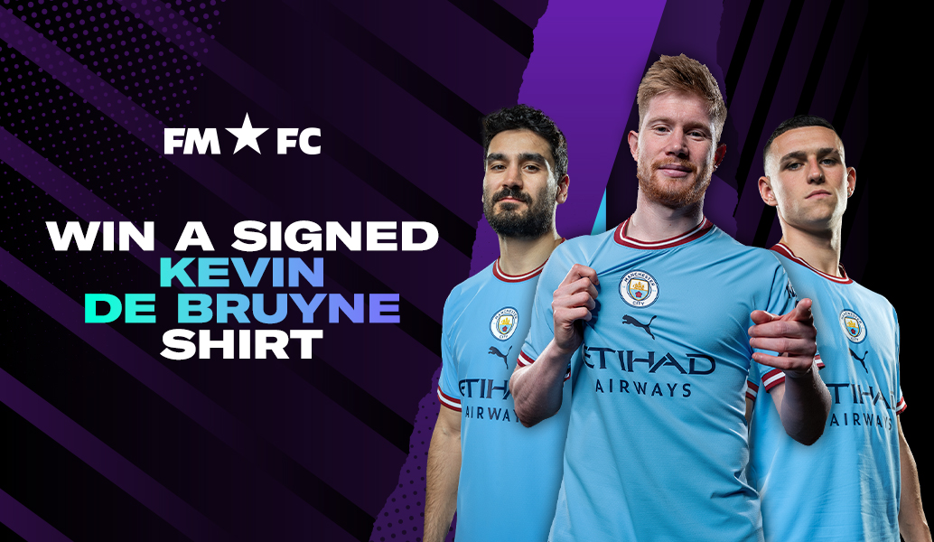 Win signed De Bruyne shirt with FMFC