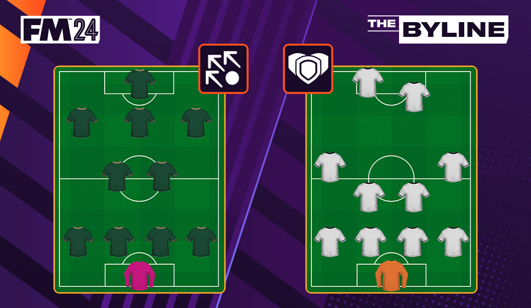 Using different tactics for home and away matches in FM24