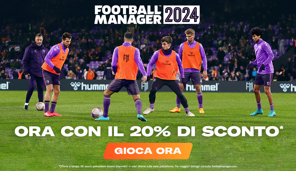 Acquista ora Football Manager 2024 con uno sconto del 20%