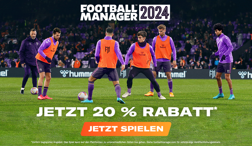 Jetzt 20 % Rabatt auf Football Manager 2024 sichern