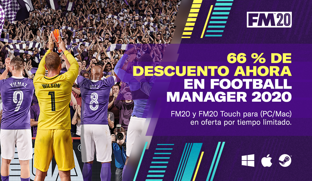 Consigue un 66 % de descuento en Football Manager 2020 