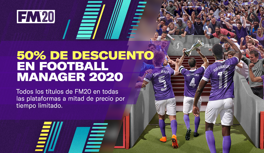 Hasta un 50 % de descuento en FM20 en todas las plataformas