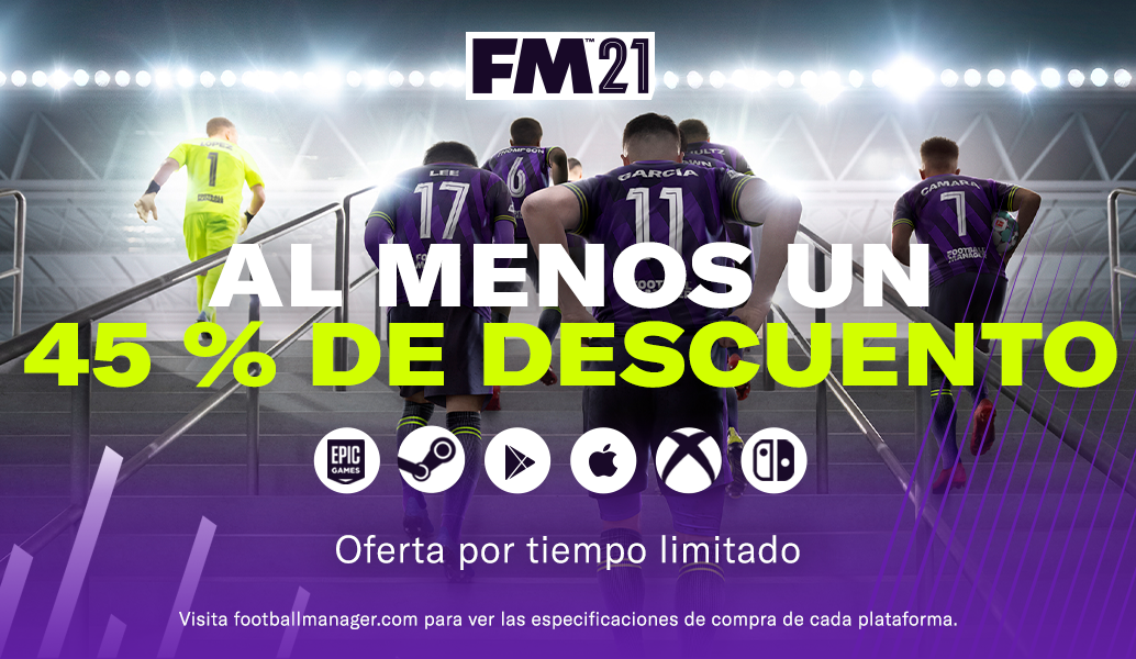 Al menos un 45 % de descuento en FM21 en todas las plataformas