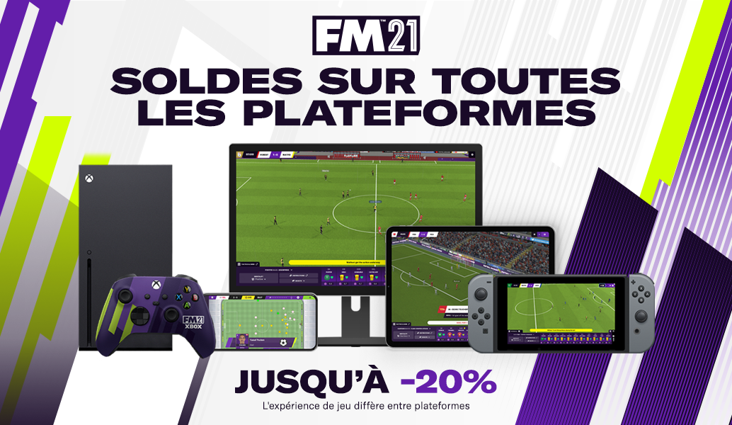Jusqu'à -20 % sur Football Manager 2021 sur toutes les plateformes