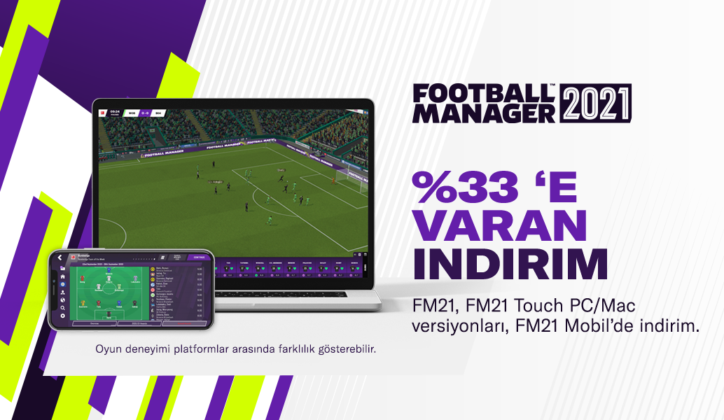 Seçili platformlarda Football Manager 2021'de %33'e kadar indirim alın