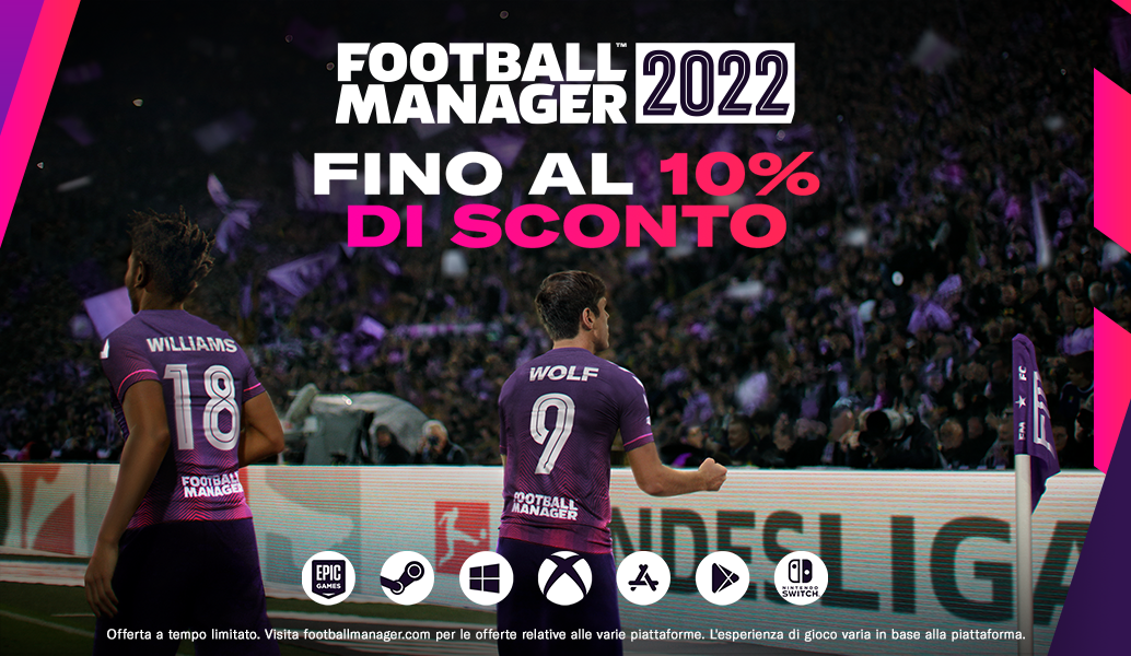 Football Manager 2022 – ORA SCONTATO DEL 10%