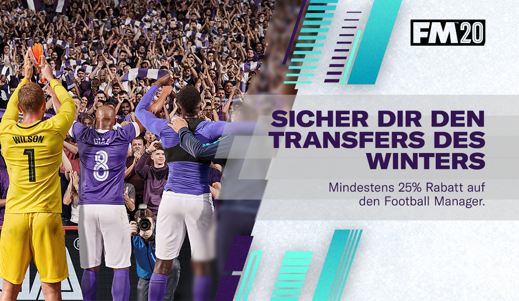 25% Rabatt auf Football Manager 2020 
