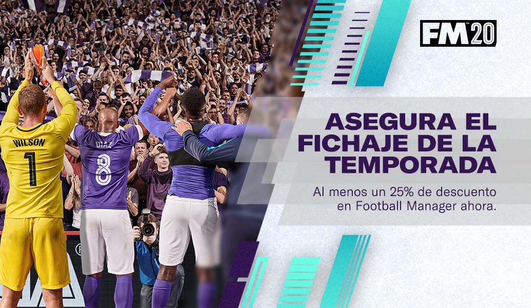Football Manager 2020 con al menos un 25% de descuento 